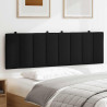 Cabecero de cama acolchado tela negro 160 cm 3