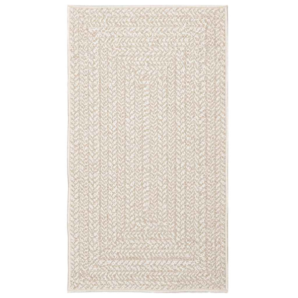 Alfombra ZIZUR apariencia yute interior exterior crema 60x110cm M 3