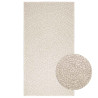 Alfombra ZIZUR apariencia yute interior exterior crema 80x150cm 1
