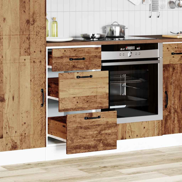 Mueble bajo de cocina Kalmar de madera antigua de ingeniería M 3