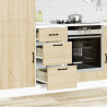 Mueble bajo de cocina Kalmar madera ingeniería de roble sonoma 3
