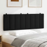 Cabecero de cama acolchado tela negro 140 cm 3