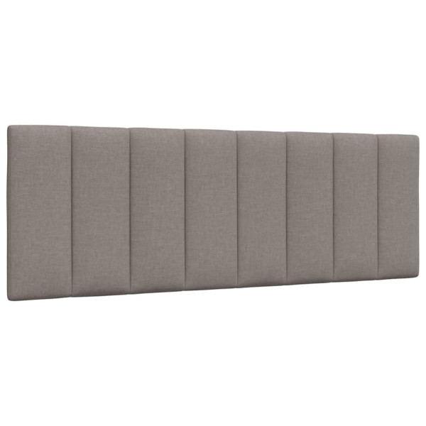 Cabecero de cama acolchado tela gris taupé 140 cm D