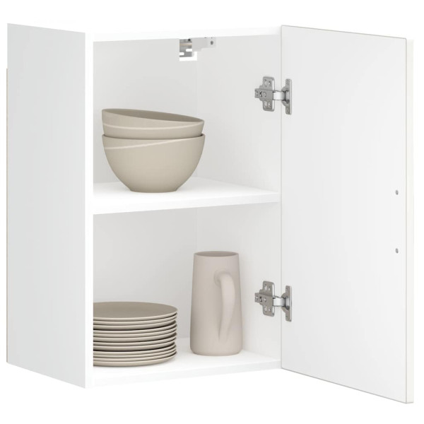 Armario pared cocina Porto madera ingeniería blanca alto brillo D