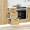 Mueble bajo de cocina Kalmar roble artesanal madera ingeniería 3