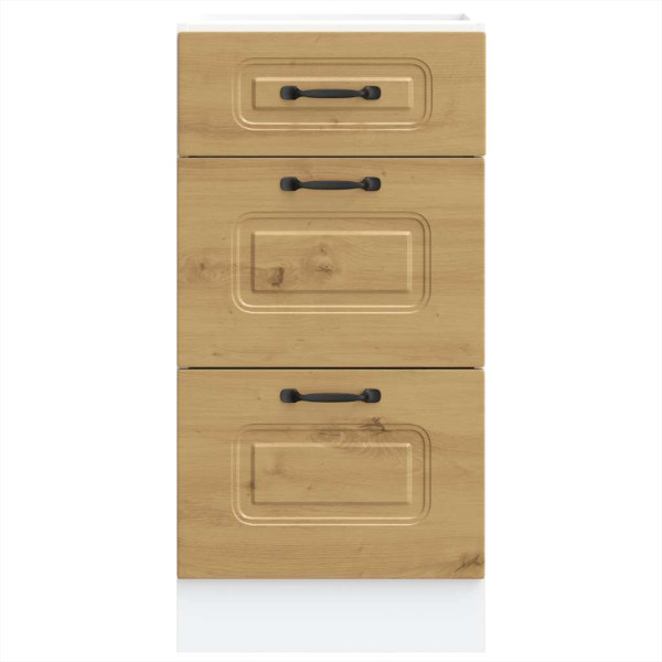 Mueble bajo de cocina Kalmar roble artesanal madera ingeniería M 5