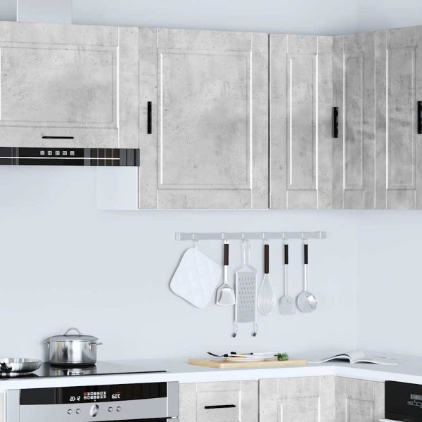 Armario de pared cocina Porto madera ingeniería gris hormigón M 4