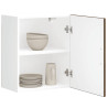 Armario de pared cocina Porto madera ingeniería roble marrón 1