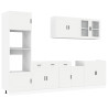 Mueble de cocina Kalmar blanco 7 piezas madera contrachapada 2