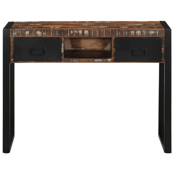 Mesa consola multicor 100x35x75 cm madeira maciça recuperada M 2