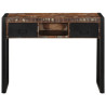 Mesa consola multicolor madera maciza reciclada 100x35x75 cm 2