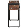 Mesa consola multicolor madera maciza reciclada 100x35x75 cm 4