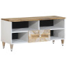 Mueble de TV madera maciza de mango 100x33.5x46 cm 1