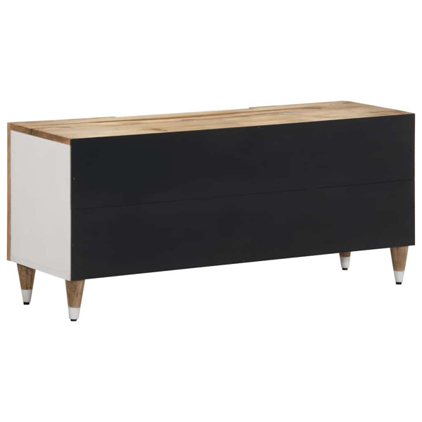 Mueble de TV madera maciza de mango 105x33.5x46 cm M 5