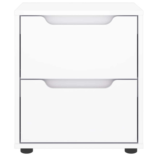 Mesa de cabeceira VISNES derivados de madeira branco 45x40x50cm M 4