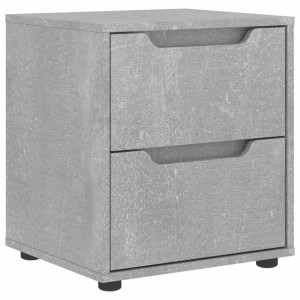 Mesa de cabeceira VISNES concreto cinzento 45x40x50cm H