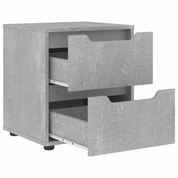 Mesa de cabeceira VISNES concreto cinzento 45x40x50cm M 5