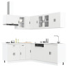 Mueble de cocina Porto blanco 11 piezas madera contrachapada 1