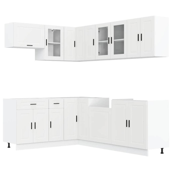 Mueble de cocina Porto blanco 11 piezas madera contrachapada M 2