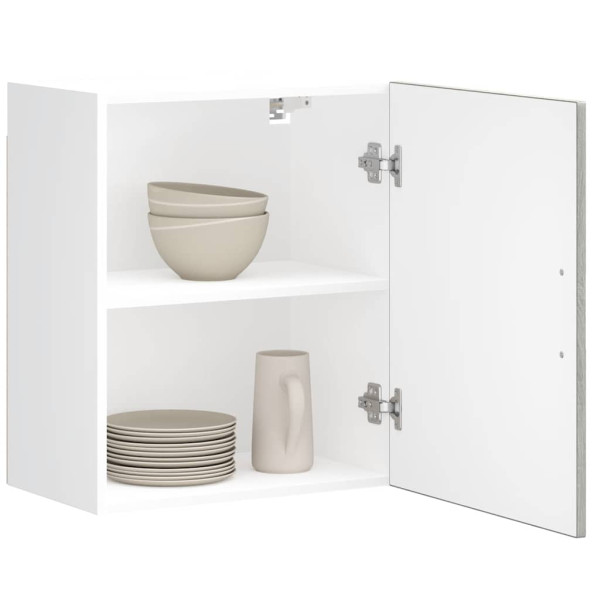 Armario de pared de cocina Porto gris sonoma madera ingeniería D