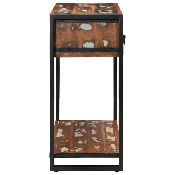 Mesa consola multicolor madera maciza reciclada 100x35x75 cm M 4