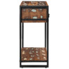 Mesa consola multicolor madera maciza reciclada 100x35x75 cm 4