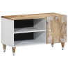 Mueble de TV madera maciza de mango 80x31.5x46 cm 1