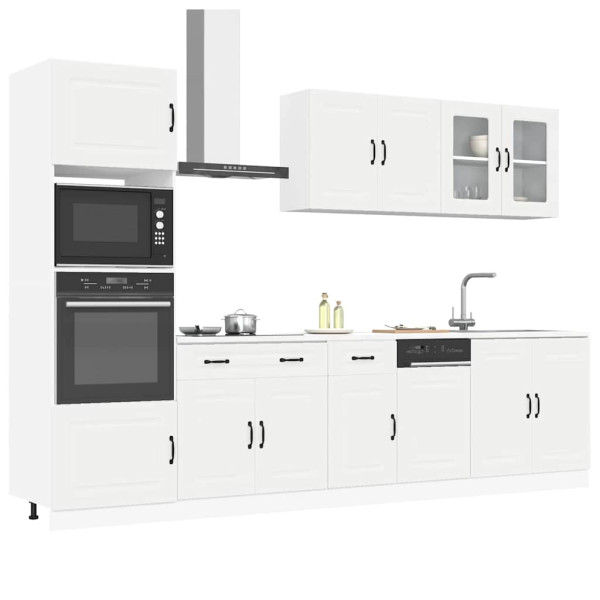 7 peças armário de cozinha conjunto Kalmar branco D