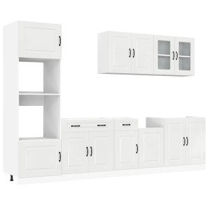 Mueble cocina Kalmar blanco de alto brillo 7 pzas H
