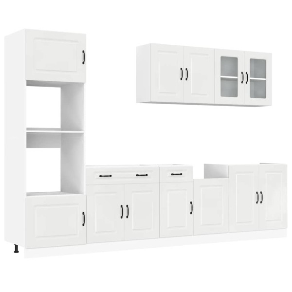 Mueble cocina Kalmar blanco de alto brillo 7 pzas M 2