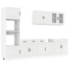 Mueble cocina Kalmar blanco de alto brillo 7 pzas 2