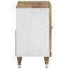 Armario de lavabo para baño madera maciza de mango 62x33x58 cm 4