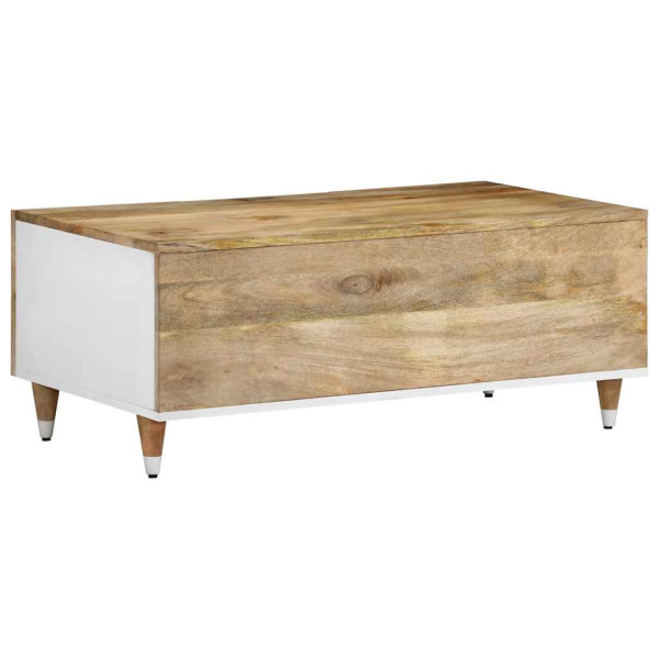 Mesa de centro de madera maciza mango 100x54x40 cm M 5