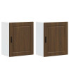 Armários parede cozinha 2 pcs Porto madeira carvalho castanho 2