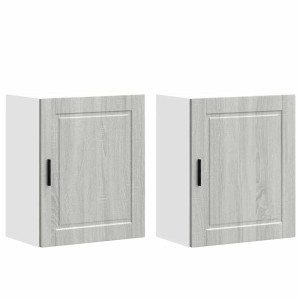 Armarios pared para cocina 2 uds Porto gris sonoma H