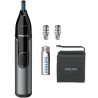 Perfilador philips nose trimmer 3650 serie 3000/ a pilas/ 3 accesorios 1