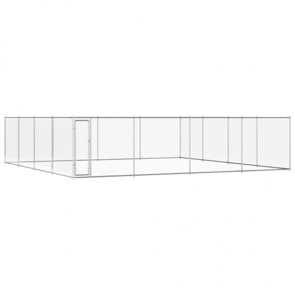 Perrera de exterior de acero galvanizado 760x760x185 cm D