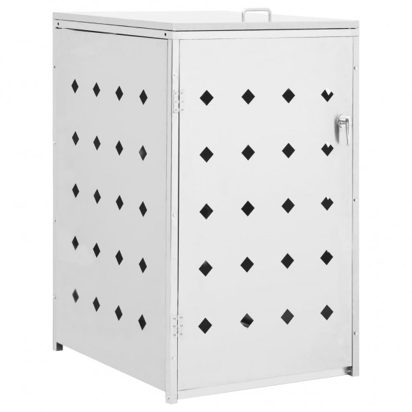 Abrigo para caixote do lixo 240 L aço inoxidável M 2