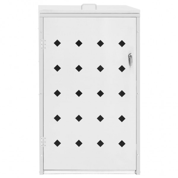 Cobertizo contenedor de basura individual acero inoxidable 240L M 3