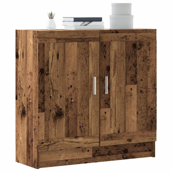 Estantería madera ingeniería madera envejecida 82.5x30.5x80 cm D