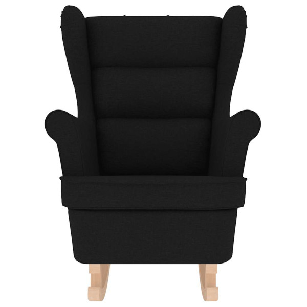 Cadeira de baloiço 74x90x102 cm tecido preto M 4