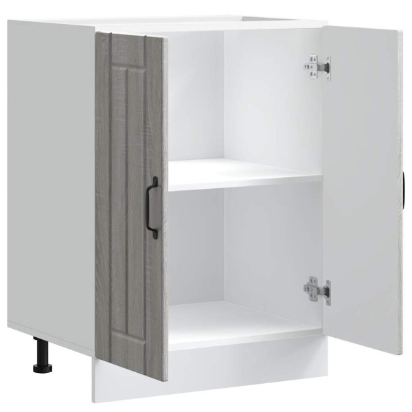 Armário baixo lavatório Lucca deriv. madeira cinzento sonoma M 5