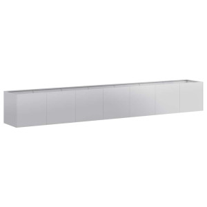 Jardinera 280x40x40 cm de acero galvanizado H