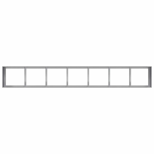 Jardinera 280x40x40 cm de acero galvanizado M 5