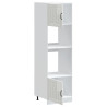 Armarios para horno 2 uds Kalmar blanco brillante 5