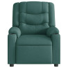 Sillón reclinable de masaje eléctrico tela verde oscuro 5