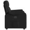Sillón reclinable de tela negro 4
