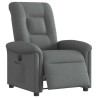Sillón reclinable eléctrico de tela gris oscuro 3