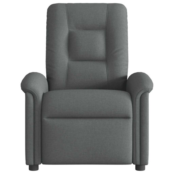 Sillón reclinable eléctrico de tela gris oscuro M 5