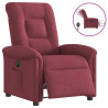 Sillón reclinable eléctrico tela rojo tinto 1